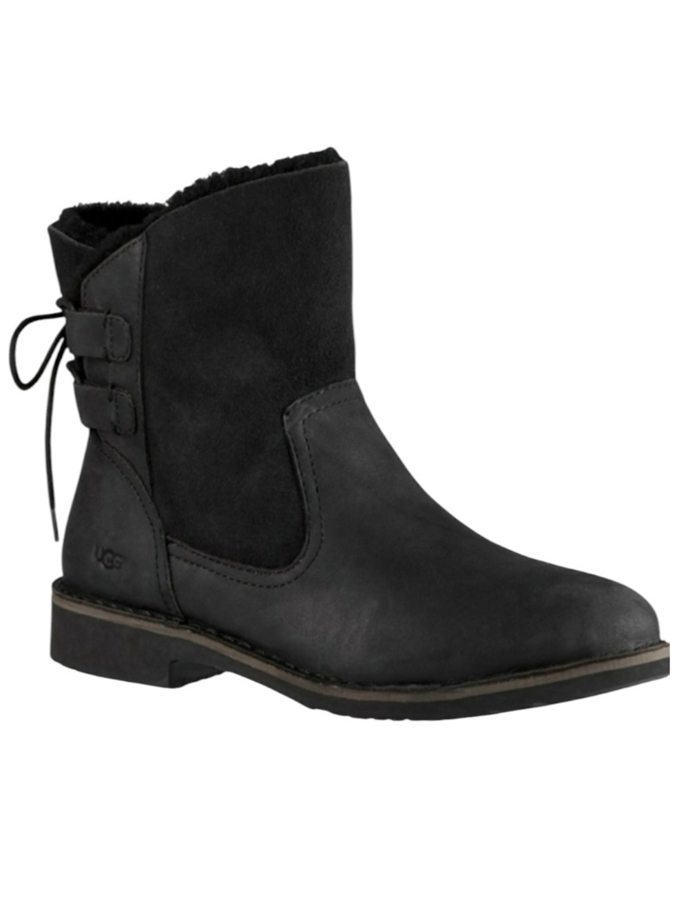 Ugg Australia Naiyah Shearling Back Tie Boots
